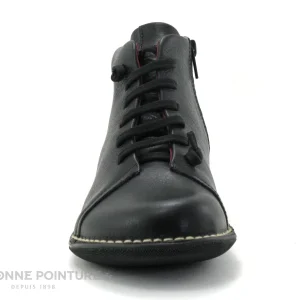 Bon marché 🧨 Femme Alce 👟 Shoes 8687 Noir – Chaussure Montante F – Lacet Elastique 👏 marque pas cher 11