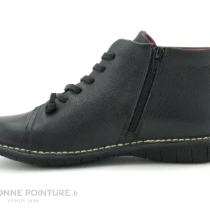 Bon marché 🧨 Femme Alce 👟 Shoes 8687 Noir – Chaussure Montante F – Lacet Elastique 👏 marque pas cher 13