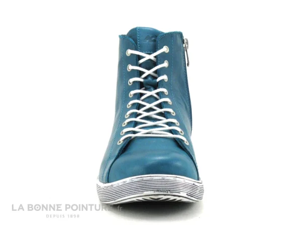 Remise 🔥 Andrea Conti 0341500-391 Topas – Basket Montante Femme Cuir Bleu 🔔 jusqu'à 3