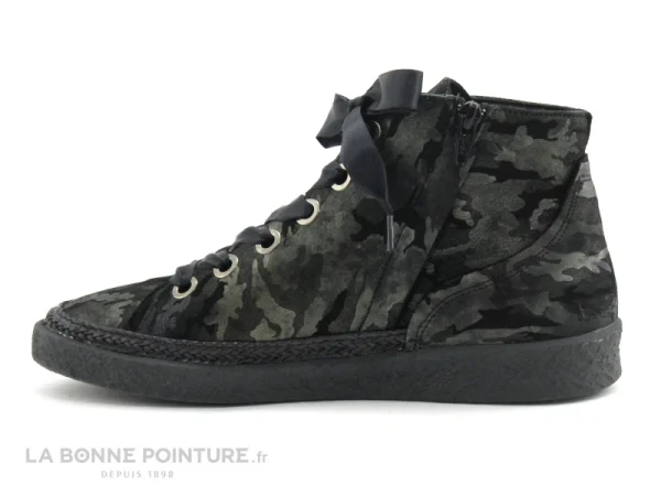 Meilleur prix 🥰 Femme Softwaves 7-01-46 Camouflage Black – Chaussure Montante 🎉 se précipiter pour acheter 4