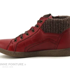 mode Bon marché 🌟 Femme Moran’s Fumay Rouge – Baskets Montante Chaude 💯 13