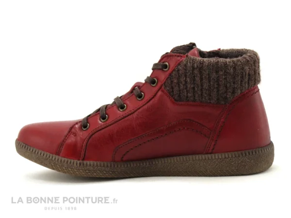 mode Bon marché 🌟 Femme Moran’s Fumay Rouge – Baskets Montante Chaude 💯 4