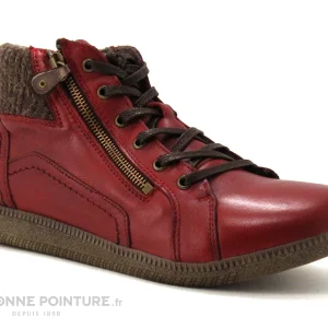 mode Bon marché 🌟 Femme Moran’s Fumay Rouge – Baskets Montante Chaude 💯 17