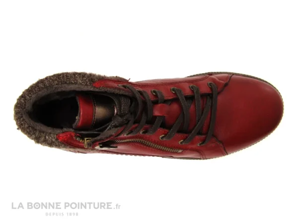 mode Bon marché 🌟 Femme Moran’s Fumay Rouge – Baskets Montante Chaude 💯 7