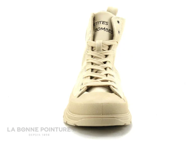 Meilleur Prix Garanti Les meilleures critiques de 🔔 Les Ptites Bombes LPB LPB Les Petites Bombes – ELENA Beige – Basket Montante Femme 😉 3