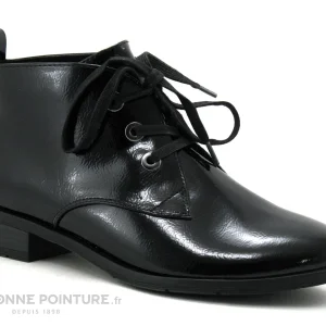 Bon marché 🔔 Femme Marco Tozzi 2-25120-35 Black – Chaussure Montante Noir Verni ✔️ jusqu'à 17