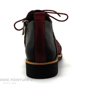 site en ligne Budget 😍 Femme Laura Vita COCRALIEO 17 Rouge Chaussures Montantes Zip Lacets ⌛ 15