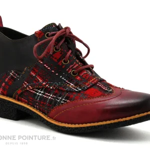 site en ligne Budget 😍 Femme Laura Vita COCRALIEO 17 Rouge Chaussures Montantes Zip Lacets ⌛ 17