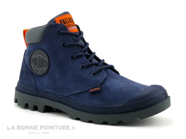 boutiqued en ligne Grosses soldes 👍 Junior Palladium HI CUFF 21H77122 – Mood Indigo – Bottillon Bleu Marine 🥰 1