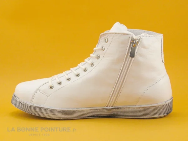 soldes pas cher Top 10 🤩 Andrea Conti 0341500 Blanc – Chaussure Montante Femme 🧨 4