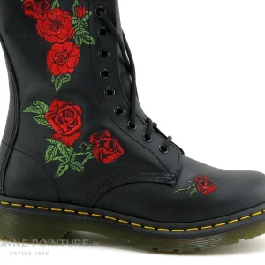 Coupon 🧨 Femme DR Martens 1914 VONDA Black – Roses Brodees – Bottine 🛒 soldes de Noël 17