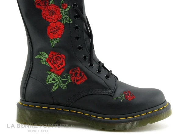 Coupon 🧨 Femme DR Martens 1914 VONDA Black – Roses Brodees – Bottine 🛒 soldes de Noël 6