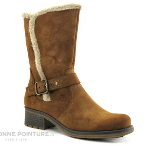 marques pas cher Budget 😉 Jet’7 Jet 7 CHAGRIN Camel – Bottine Femme Marron – Doublure Chaude 💯 16