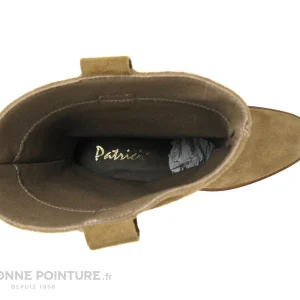 mode pas cher Sortie 👍 Femme Patricia Miller 5152FR Sade Taupe – Botte Cuir Velours Marron ✨ 19