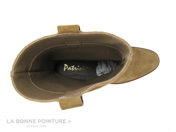 mode pas cher Sortie 👍 Femme Patricia Miller 5152FR Sade Taupe – Botte Cuir Velours Marron ✨ 7