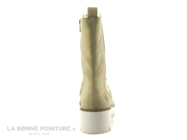 prix le plus bas Vente flash ✨ Femme Rieker X5752-60 Beige – Bottine Tige Haute Avec Semelle Crantee 🔥 5