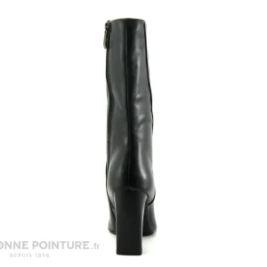 Coupon ✔️ Femme Tamaris 1-25349-29 Black – Bottine Talon Haut En Cuir Noir – Bout Pointu 👍 prix de gros 15