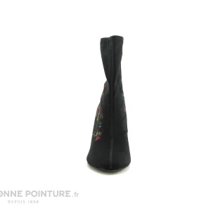 Prix très abordable Bon marché ✔️ Femme Tamaris 1-25370-23 Black Flower – Bottine Fleurie Talon Haut ⭐ 11