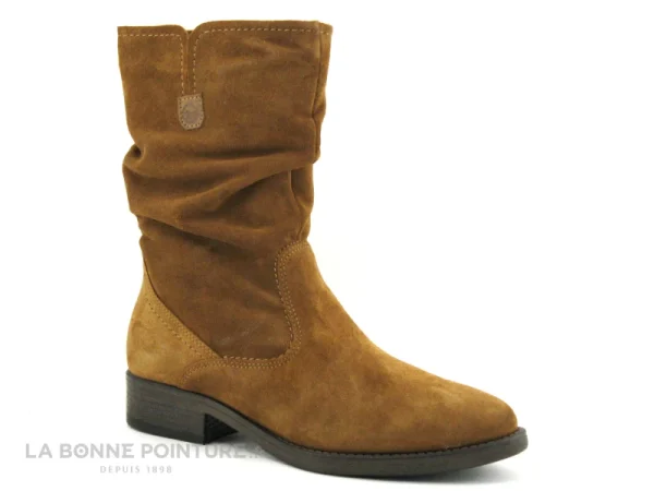 Meilleur prix 🎁 Tamaris 1-25480-29 Cognac – Botte Femme Mi-hauteur Marron Clair 🎉 destockage 1