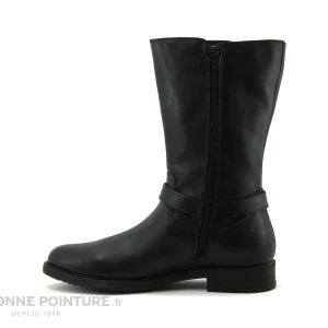 Bon marché 👍 Junior Lilybellule DALINA Noir – Bottine Fille Cuir Noir 🎉 Livraison internationale 13