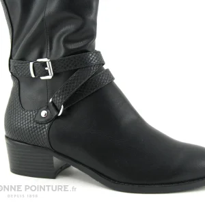 vente chaude Le moins cher 🤩 The Divine Factory QL4058 Noires – Bottes Femme 🎁 8