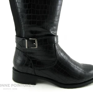 Bon marché 🌟 Les Ptites Bombes LPB LPB ARINA Noir Croco – Botte Femme CH04BT009 😍 livraison la plus rapide 19