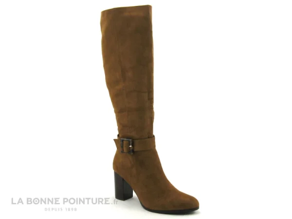 Paiement sécurisé Le moins cher 😍 Femme The Divine Factory QL4550 Camel – Botte Marron Talon Haut 🛒 1