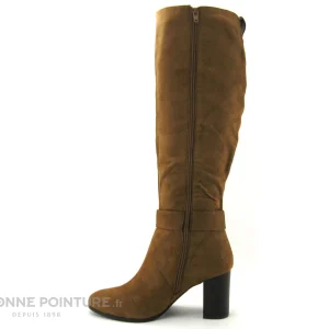 Paiement sécurisé Le moins cher 😍 Femme The Divine Factory QL4550 Camel – Botte Marron Talon Haut 🛒 8