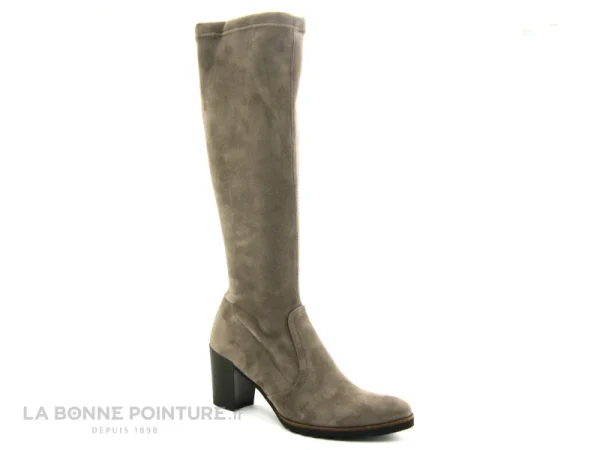 Nouveau 🌟 Dorking D7890 THAIS – Stretch Taupe – Botte Femme Talon Haut 🌟 De Qualité 1