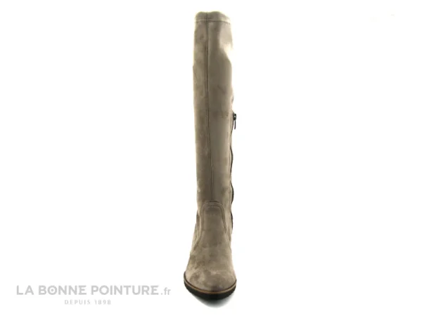 Nouveau 🌟 Dorking D7890 THAIS – Stretch Taupe – Botte Femme Talon Haut 🌟 De Qualité 3