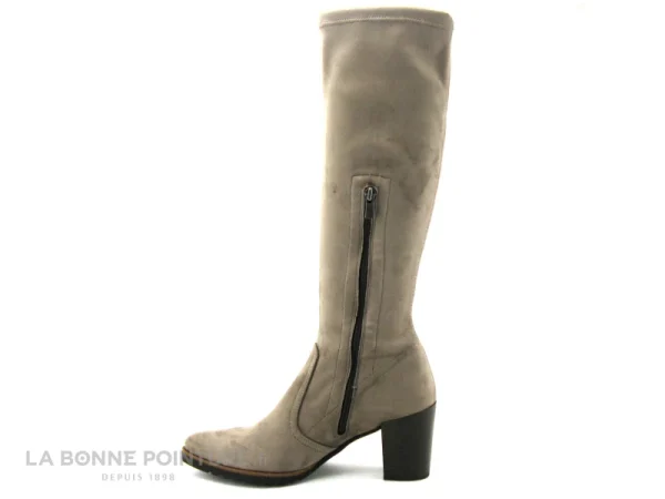 Nouveau 🌟 Dorking D7890 THAIS – Stretch Taupe – Botte Femme Talon Haut 🌟 De Qualité 4