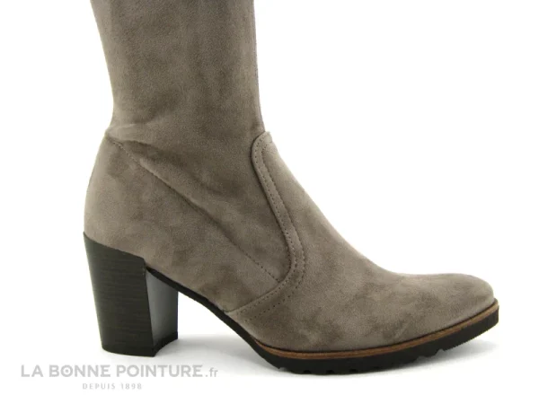 Nouveau 🌟 Dorking D7890 THAIS – Stretch Taupe – Botte Femme Talon Haut 🌟 De Qualité 7