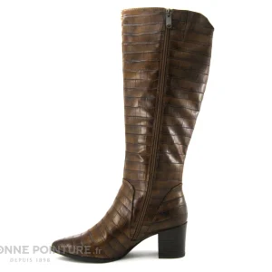 Le moins cher 🛒 Marco Tozzi 2-25509-27 – Chestnut Croco – Botte Femme Talon Haut 🎉 Retour Facile et Gratuit 11