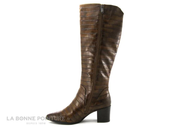 Le moins cher 🛒 Marco Tozzi 2-25509-27 – Chestnut Croco – Botte Femme Talon Haut 🎉 Retour Facile et Gratuit 4