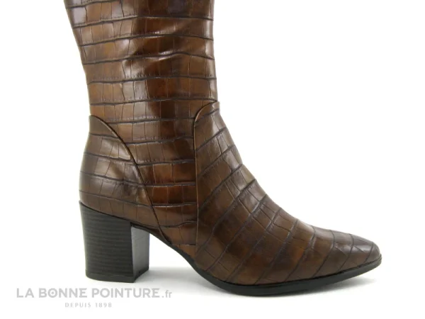 Le moins cher 🛒 Marco Tozzi 2-25509-27 – Chestnut Croco – Botte Femme Talon Haut 🎉 Retour Facile et Gratuit 6