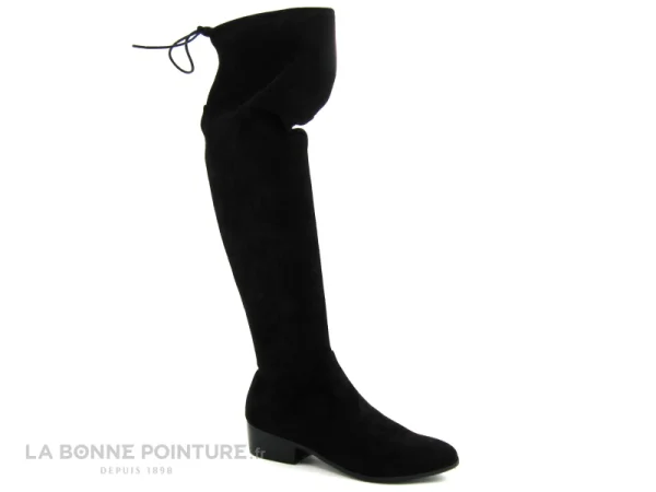 exclusivement disponibles Grosses soldes 🎁 Femme The Divine Factory QL4553 Noir – Botte Cuissarde Noire 🌟 1