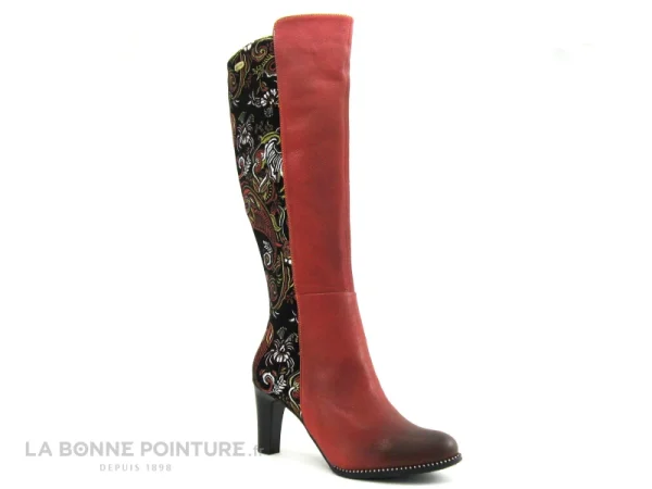 Les meilleures critiques de 🎁 Femme Laura Vita ALCBANEO 229G Rouge – Noir – Botte Talon Haut 👏 bas prix 1