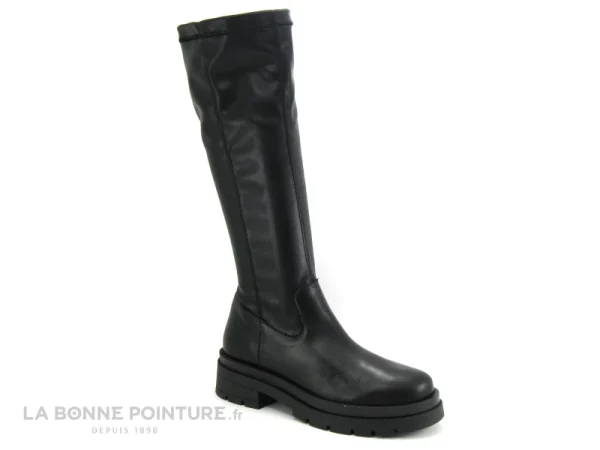 Meilleure vente 😍 Moran’s Femme Morans VASILE Noir – Botte Stretch Noir – Semelle Epaisse 🧨 à prix promos 1