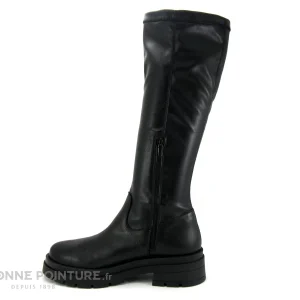 Meilleure vente 😍 Moran’s Femme Morans VASILE Noir – Botte Stretch Noir – Semelle Epaisse 🧨 à prix promos 10