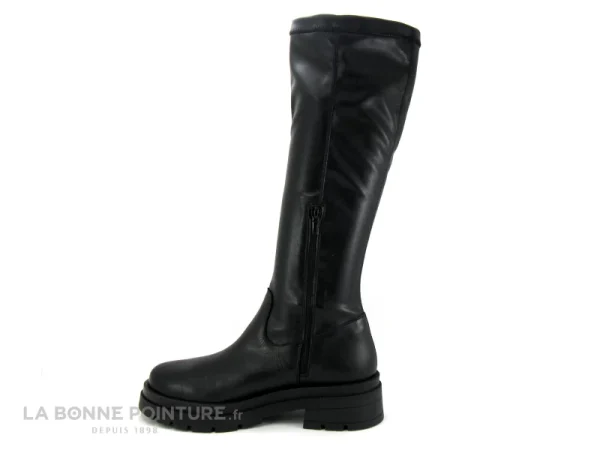 Meilleure vente 😍 Moran’s Femme Morans VASILE Noir – Botte Stretch Noir – Semelle Epaisse 🧨 à prix promos 4