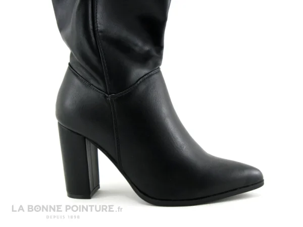 Meilleure affaire 😀 Les Ptites Bombes LPB Femme LPB APRILE Noir – Botte Cuissarde – Talon Haut 🔔 boutique en ligne 3