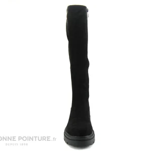 Grosses soldes 🌟 Femme The Divine Factory HX4713 Noir – Botte Stretch Noir – Semelle Epaisse 🤩 Promotio de vente 9