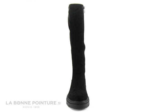 Grosses soldes 🌟 Femme The Divine Factory HX4713 Noir – Botte Stretch Noir – Semelle Epaisse 🤩 Promotio de vente 3