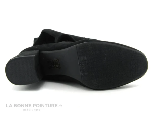 Le moins cher ✔️ Femme The Divine Factory QL4554 Stretch Noir – Botte Cuissarde Talon Carre 😍 outlet soldes 5