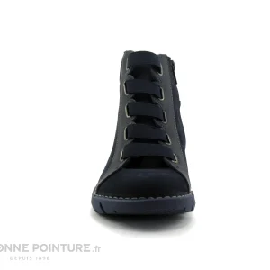 Nouveau 🌟 Jungla 6984 – Bleu Marine – 🥾 Boots Femme ⌛ Pas Cher Magasin Soldes 11