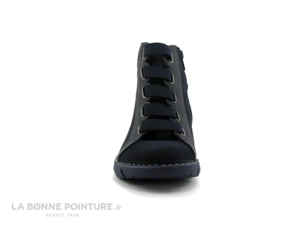 Nouveau 🌟 Jungla 6984 – Bleu Marine – 🥾 Boots Femme ⌛ Pas Cher Magasin Soldes 3