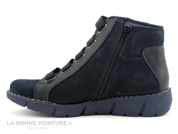 Nouveau 🌟 Jungla 6984 – Bleu Marine – 🥾 Boots Femme ⌛ Pas Cher Magasin Soldes 4