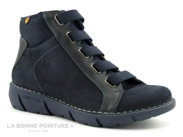 Nouveau 🌟 Jungla 6984 – Bleu Marine – 🥾 Boots Femme ⌛ Pas Cher Magasin Soldes 6