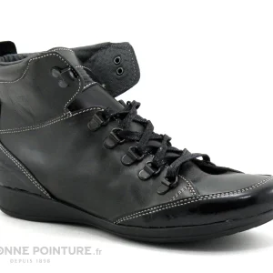 magasin pas cher Remise 🥰 Femme Andium 652 7450 Carbone – Noir – Chaussure Montante 😉 17