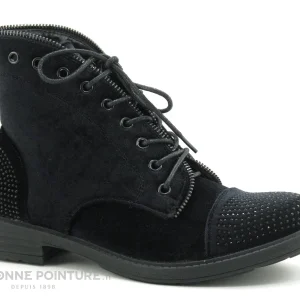 luxe soldes Coupon 💯 Femme Claudia Ghizzani 2 859704 Black Velours Perles – 🥾 Boots 🥰 17